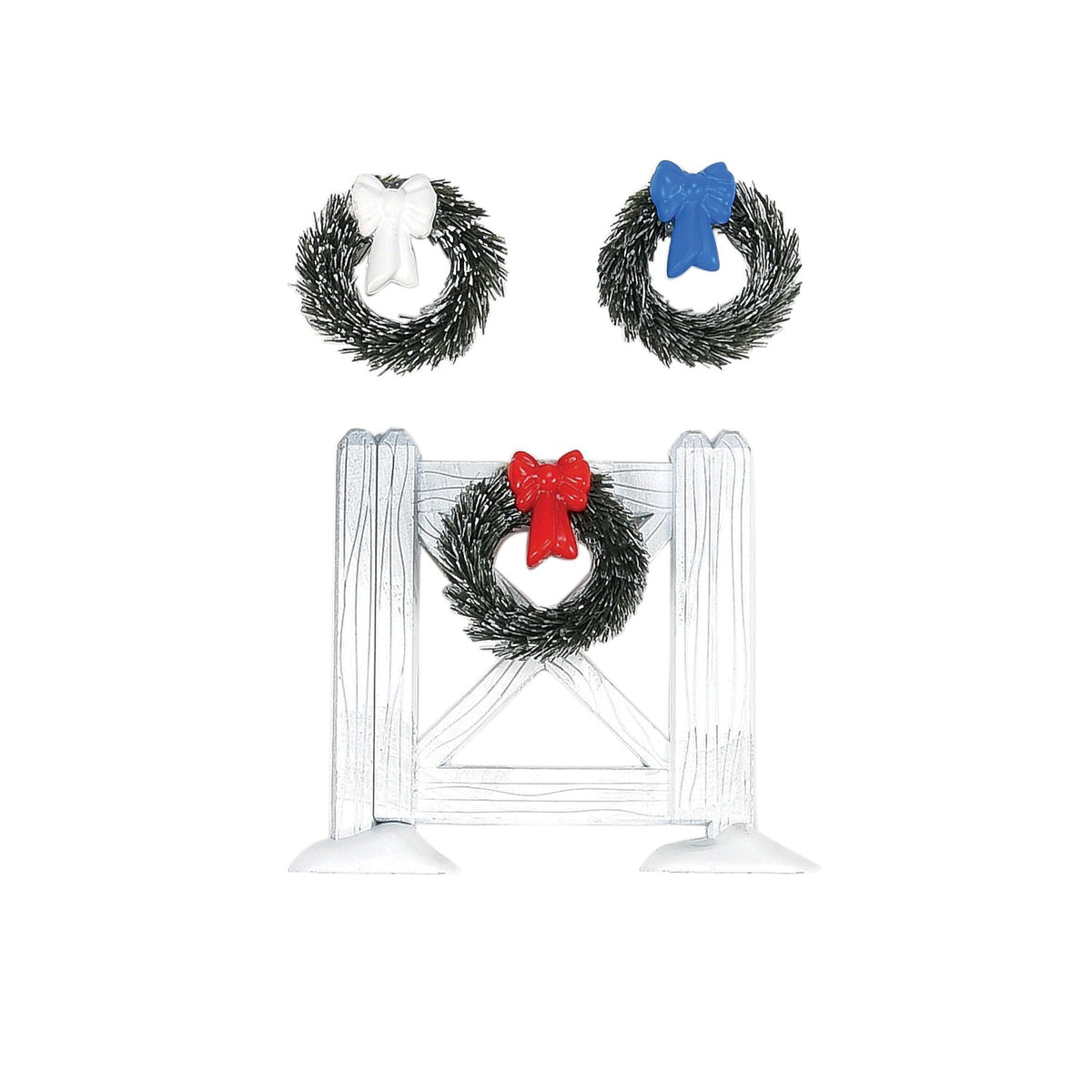 White Crossbuck Fence Set | Department 56