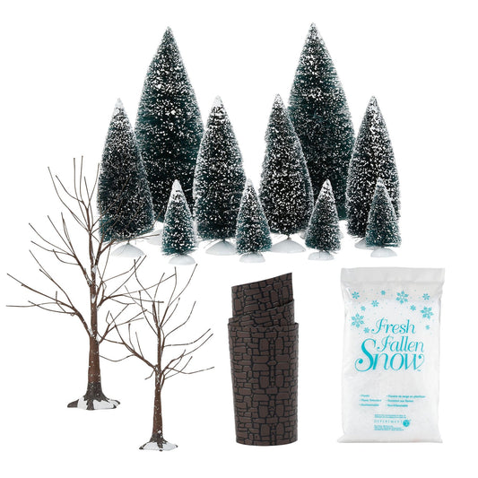 Landscape Trees Snow Road | Department 56