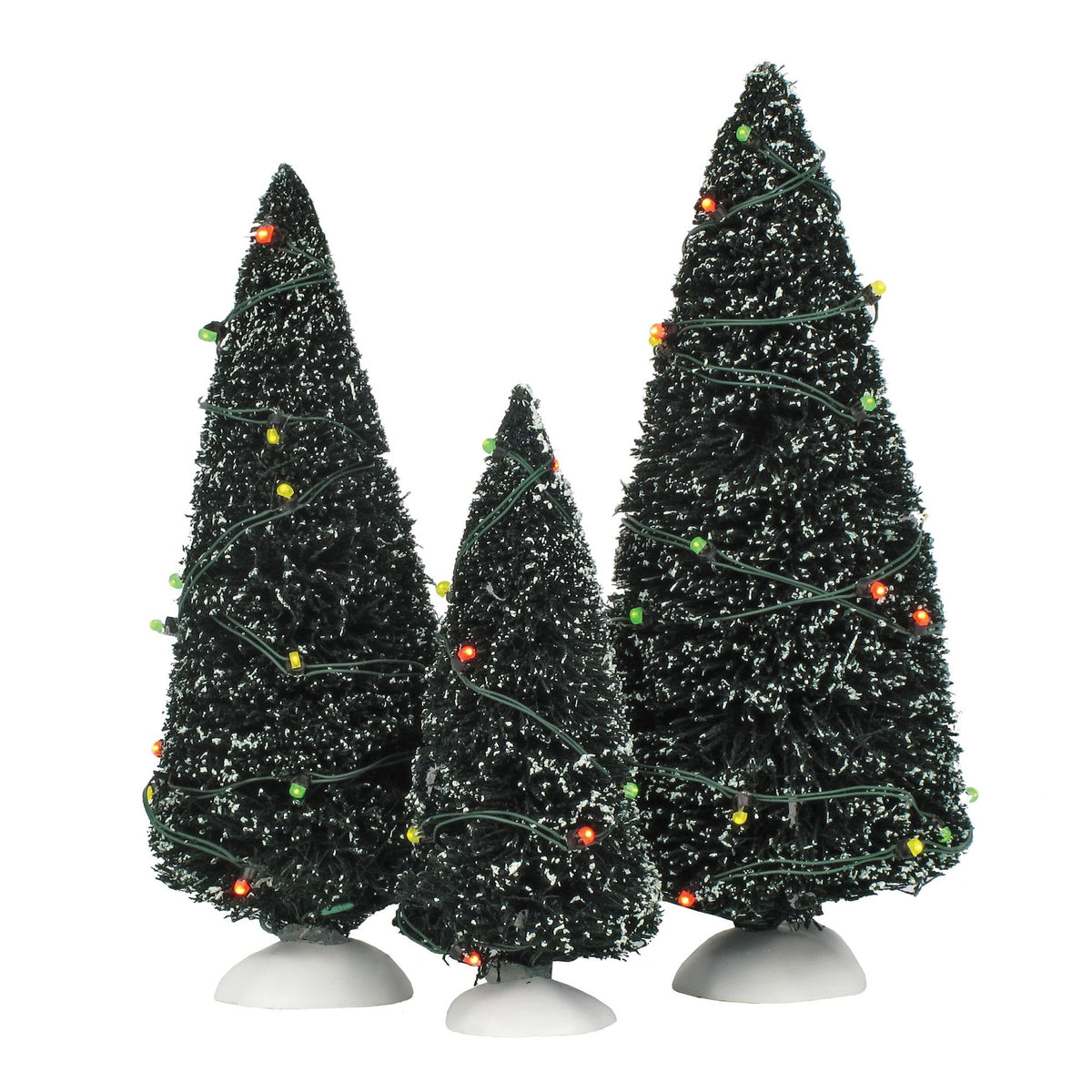 Twinkling Lit Trees Green S/3 | Department 56