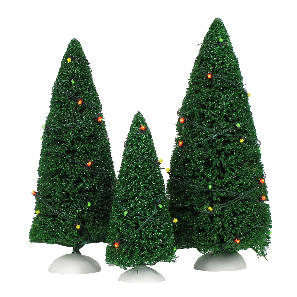Twinkling Lit Trees Green S/3 | Department 56