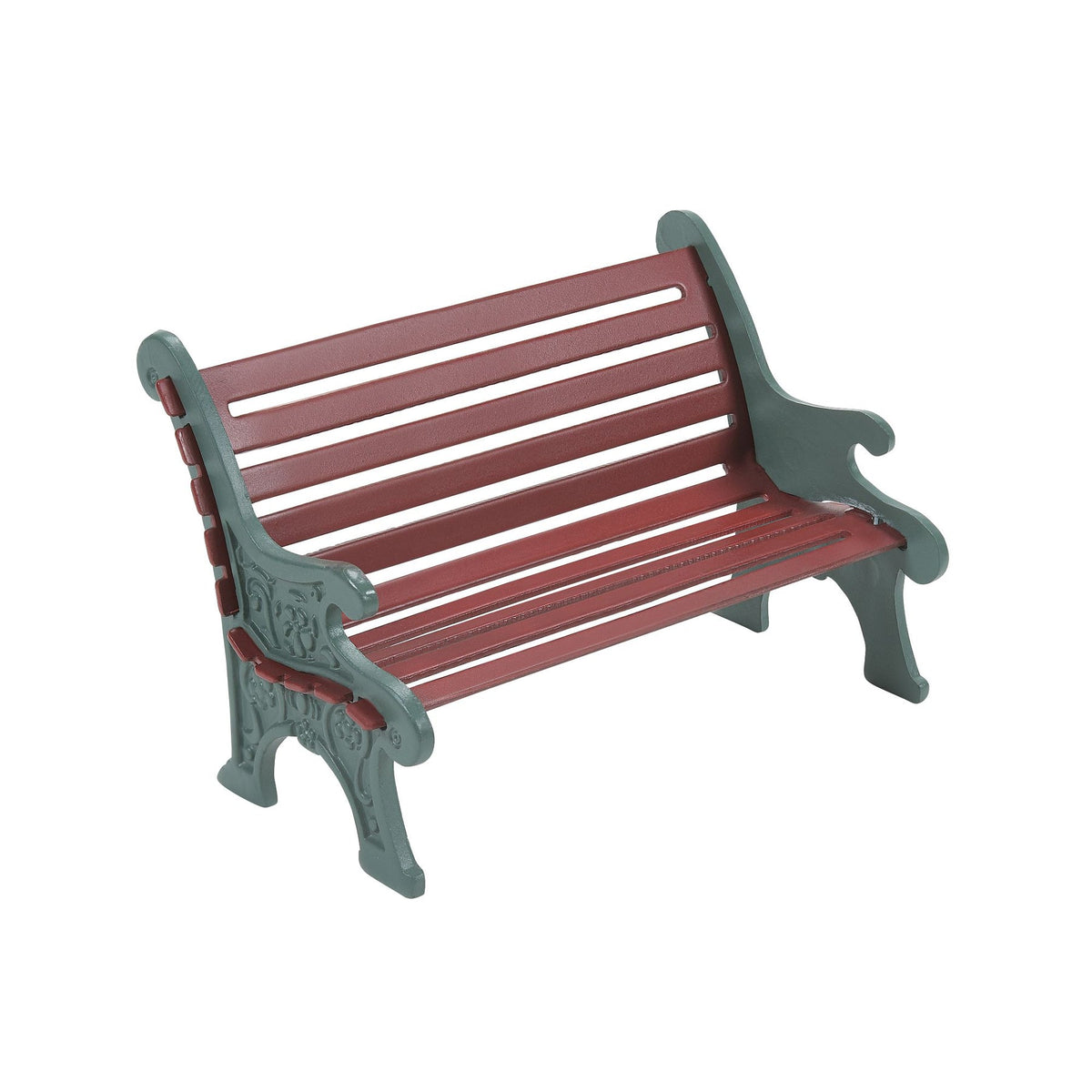 Red Wrought Iron Park Bench | Department 56