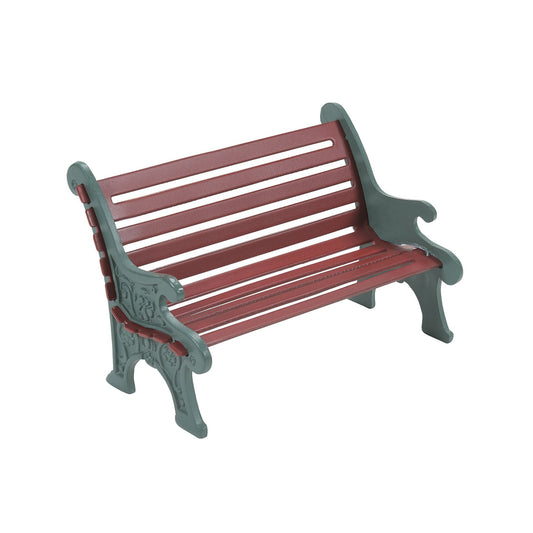 Red Wrought Iron Park Bench | Department 56