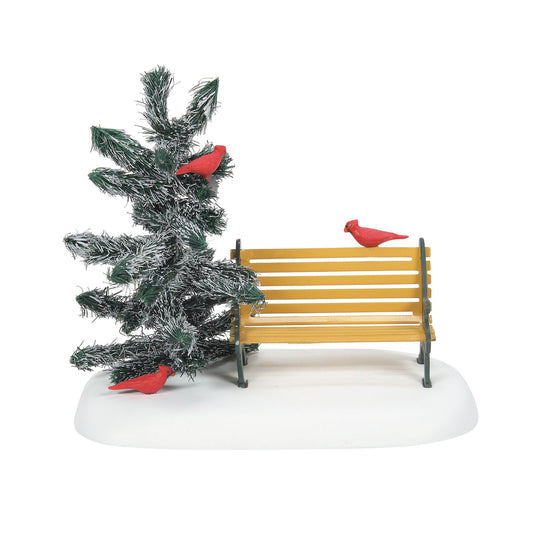 Cardinal Christmas Bench | Department 56