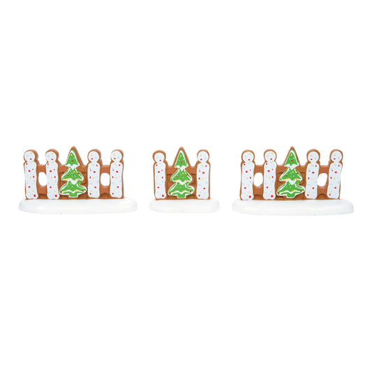 Gingerbread Xmas Fence St/3 | Department 56