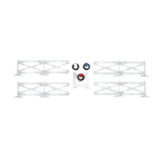 White Crossbuck Fence Set | Department 56