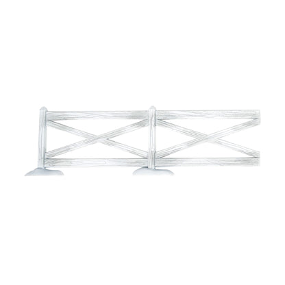 White Crossbuck Fence Set | Department 56