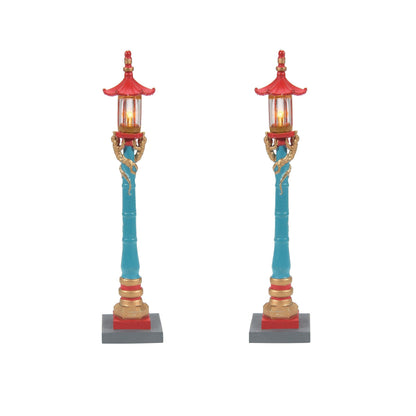 Chinatown Post Lamps S/2 | Department 56