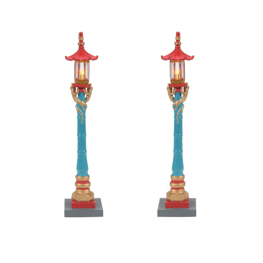 Chinatown Post Lamps S/2 | Department 56