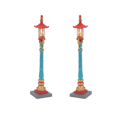 Chinatown Post Lamps S/2 | Department 56