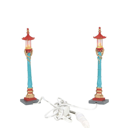 Chinatown Post Lamps S/2 | Department 56