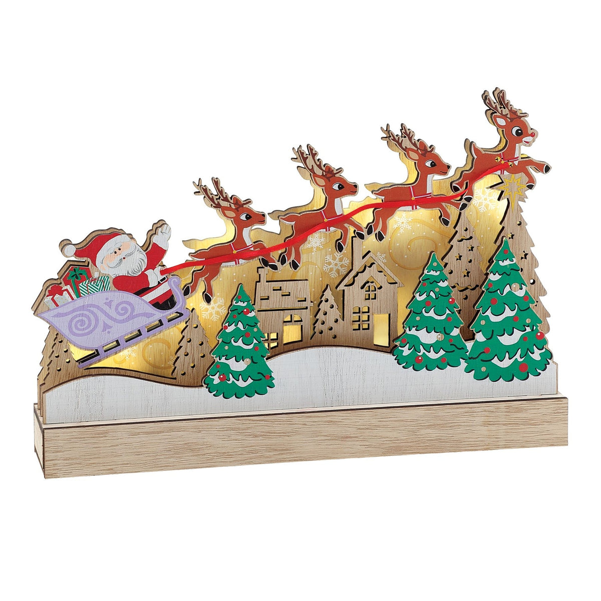 Lit Rudolph Sleigh Decor | Department 56