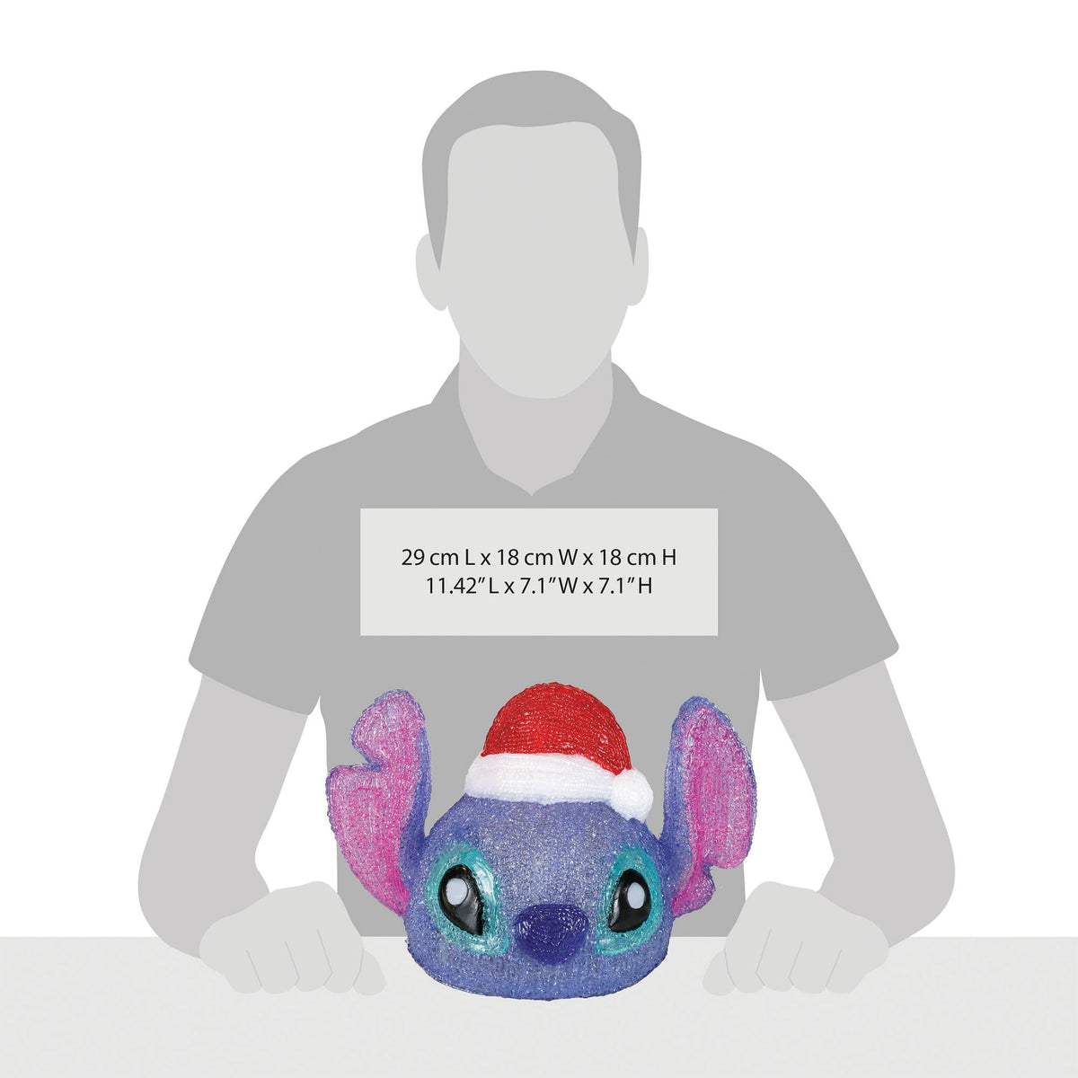 DISNY 7"H Stitch Head Acrylic | Department 56