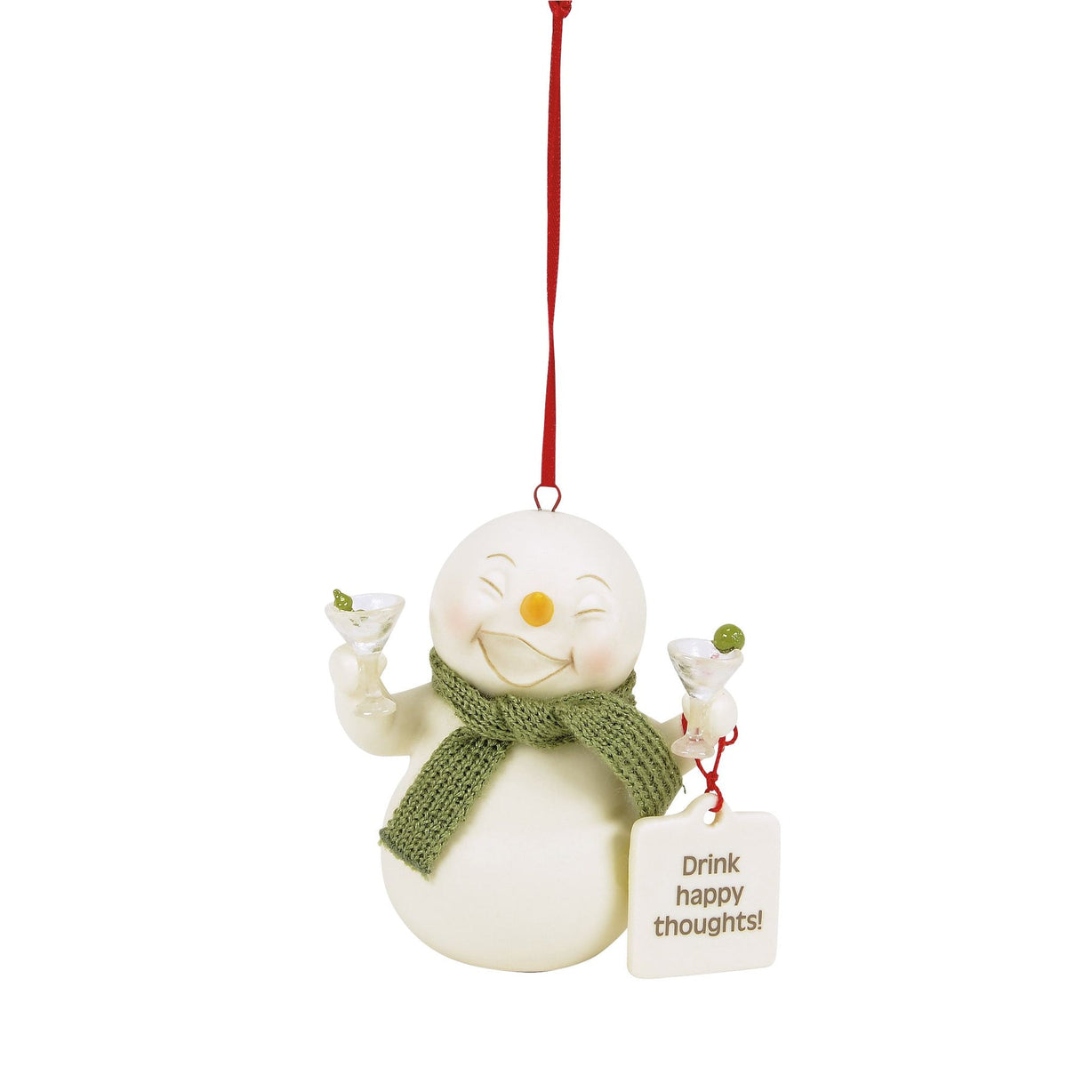 Drink Happy Thoughts ornament | Department 56