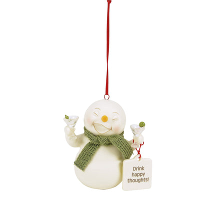 Drink Happy Thoughts ornament | Department 56