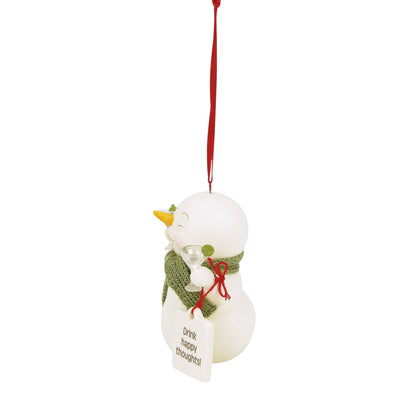 Drink Happy Thoughts ornament | Department 56