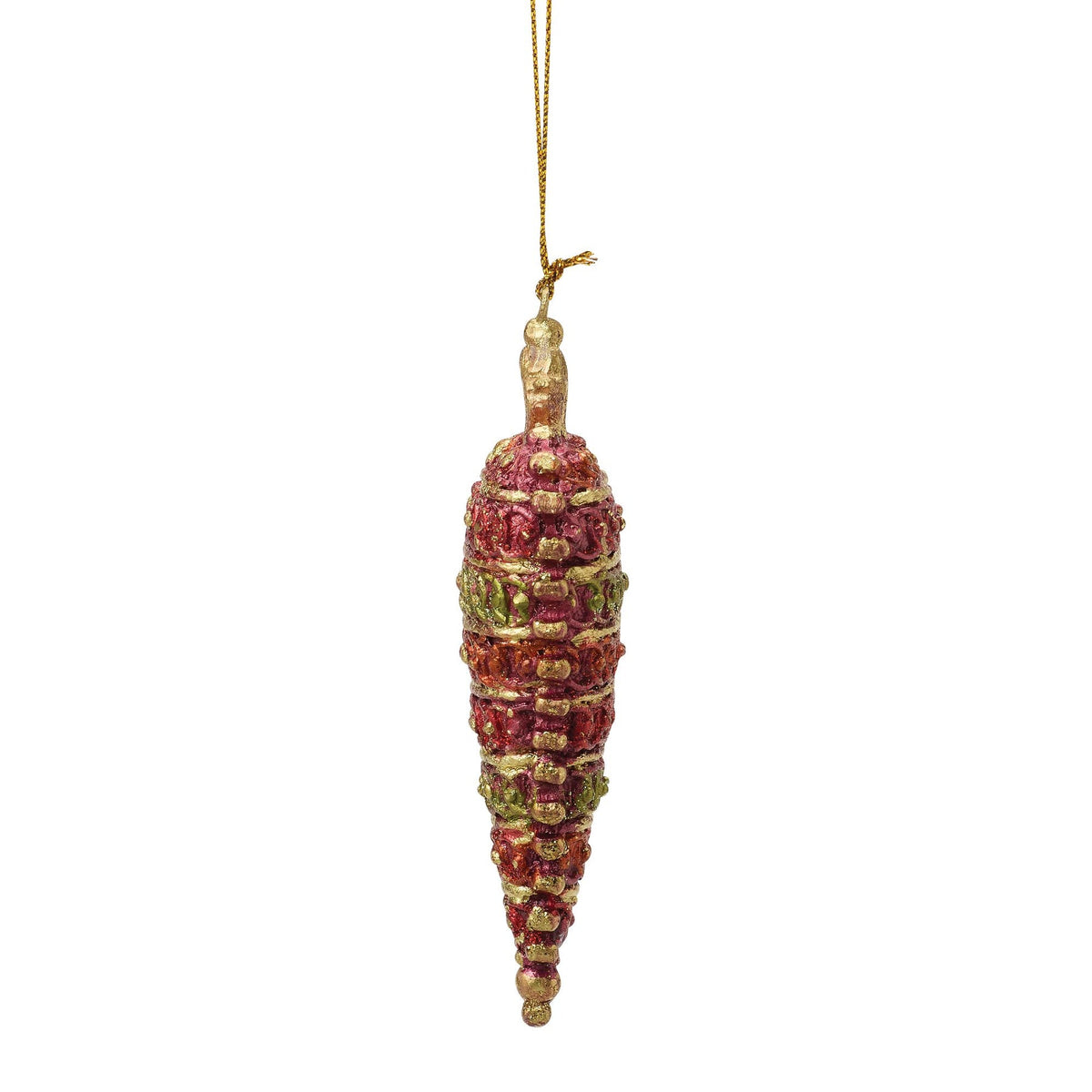 Crown Top Heart Orn Red | Department 56