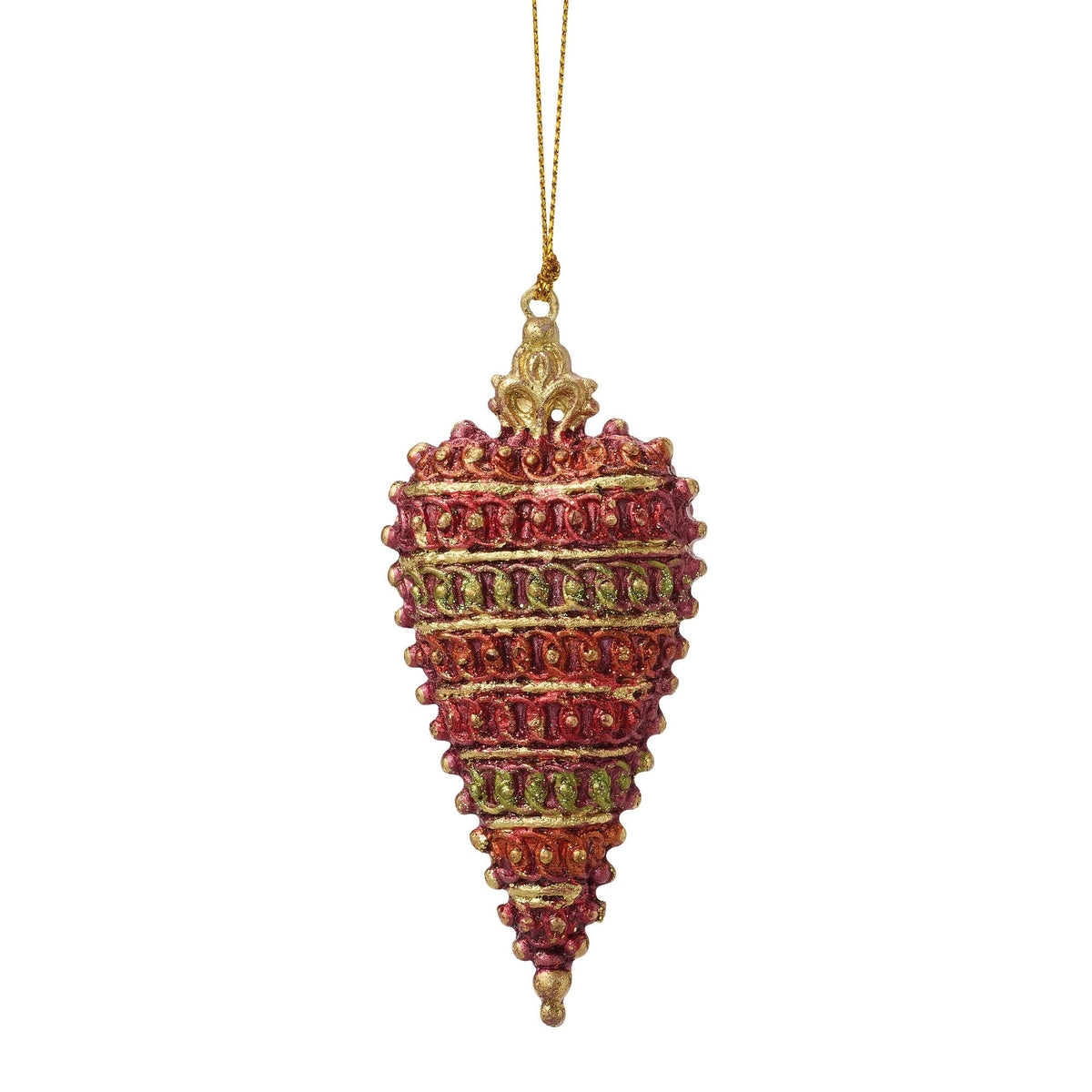 Crown Top Heart Orn Red | Department 56
