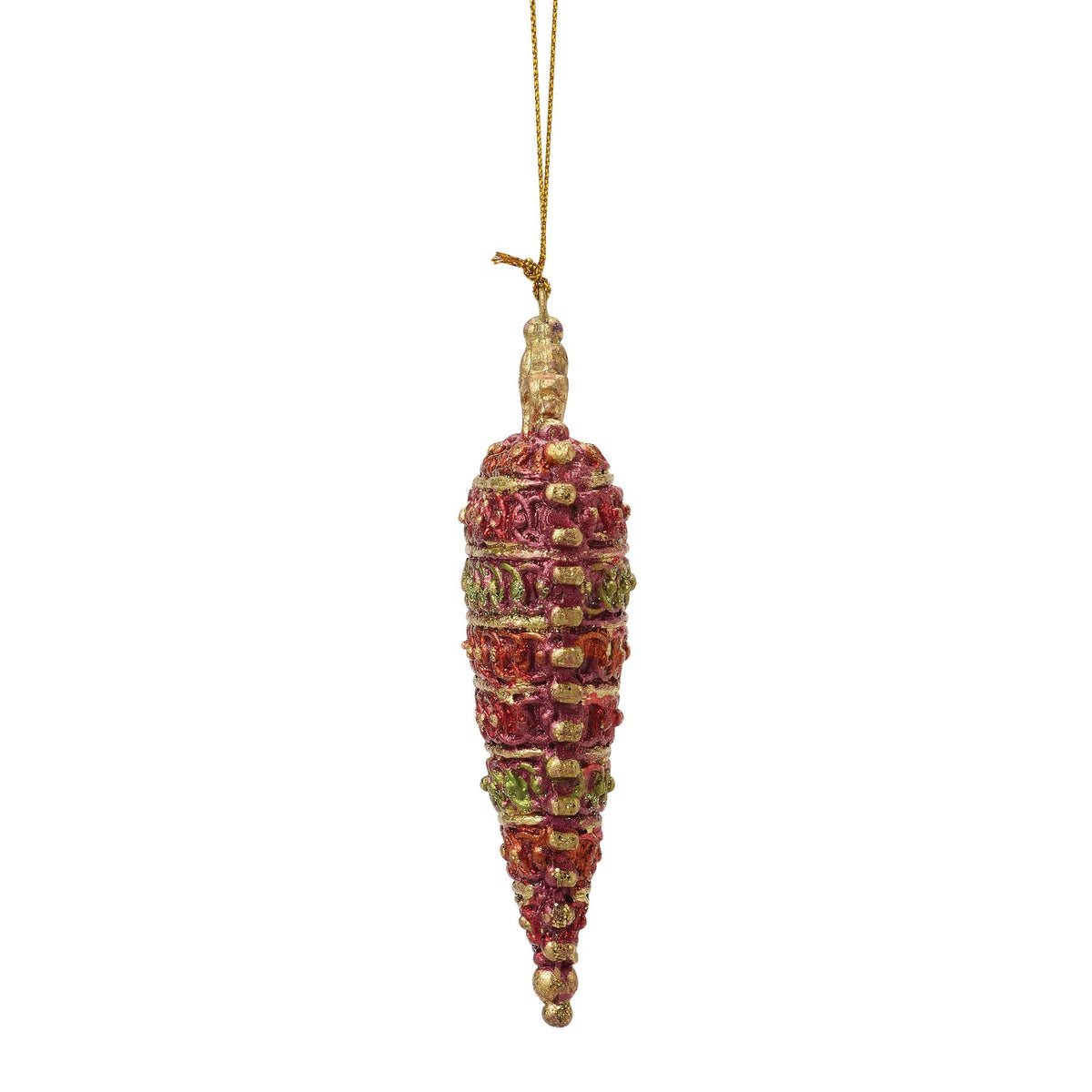 Crown Top Heart Orn Red | Department 56