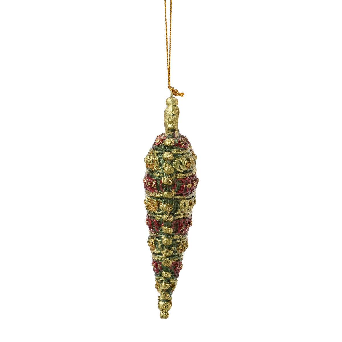 Crown Top Heart Orn Green | Department 56