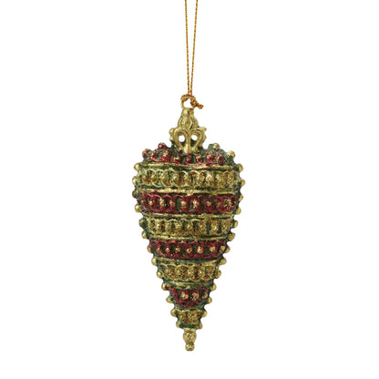Crown Top Heart Orn Green | Department 56