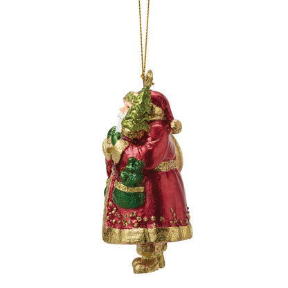 Santa Holding Tree Orn Red | Department 56